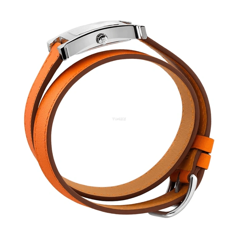 Hermès,Heure H 21x21mm,21x21mm,Stainless Steel,White,Quartz,Sapphire,Crystal Glass,Square,W036719WW00