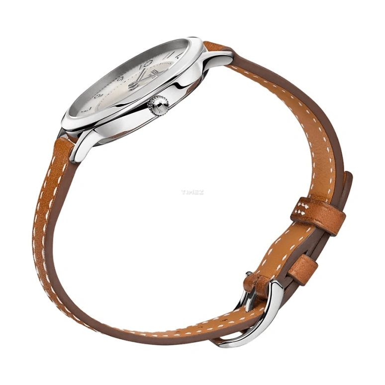 Hermès,Slim d'Hermès 32mm,32mm,Stainless Steel,White,Quartz,Sapphire,Round,W041686WW00