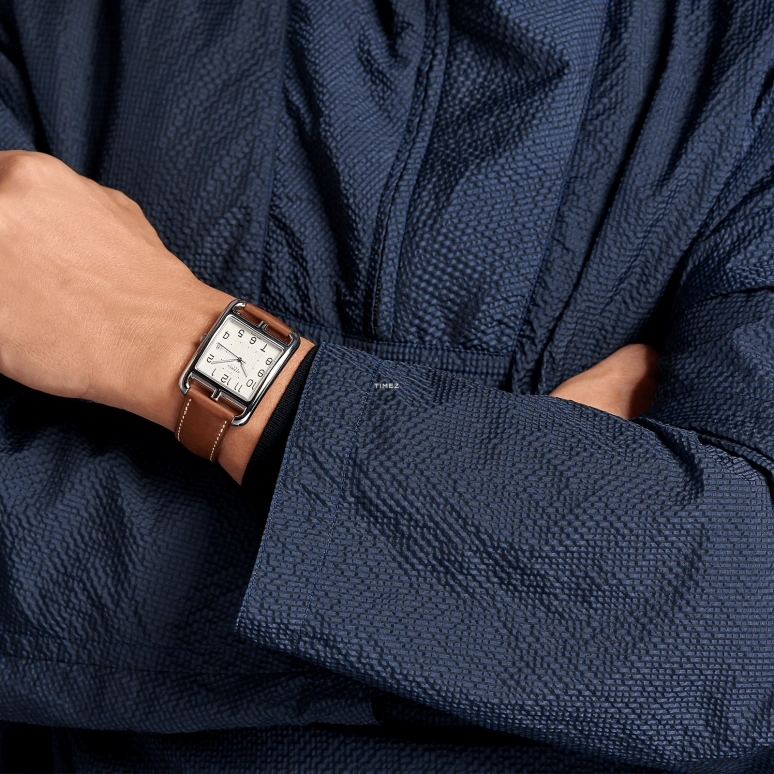 Hermès,Cape Cod 41x33mm,41x33mm,Stainless Steel,White,Quartz,Day,Sapphire,Crystal Glass,W044344WW00