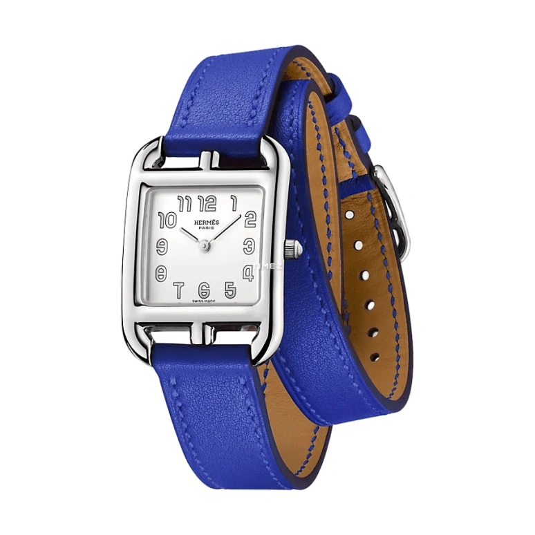 Hermès,Cape Cod 23x23mm,23x23mm,Stainless Steel,White,Quartz,Sapphire,Crystal Glass,Square,W040249WW00