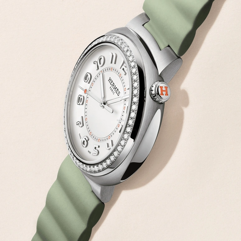 Hermès,Hermès Cut 36mm,36mm,Stainless Steel,Silver White,Automatic,50hours,In-house Caliber,W404950WW00