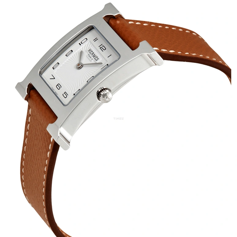 Hermès,Heure H 26x26mm,26x26mm,Stainless Steel,White,Quartz,Sapphire,Crystal Glass,Square,W036791WW00