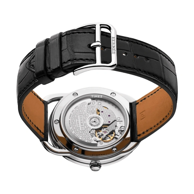 Hermès,Arceau 40mm,40mm,Stainless Steel,White,Automatic,Day,50hours,W041140WW00