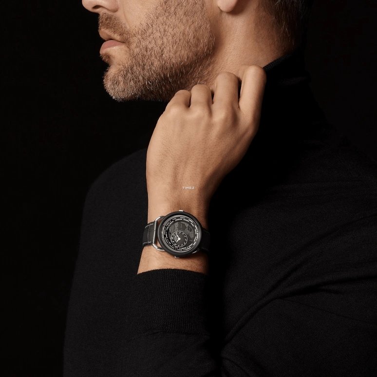 Hermès,Arceau 41mm,41mm,Platinum,Titanium,Black,Automatic,Dule Time,50hours,W057198WW00