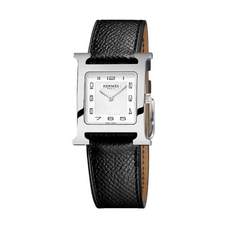 Hermès,Heure H 26x26mm,26x26mm,Stainless Steel,White,Quartz,Sapphire,Crystal Glass,Square,W036792WW00
