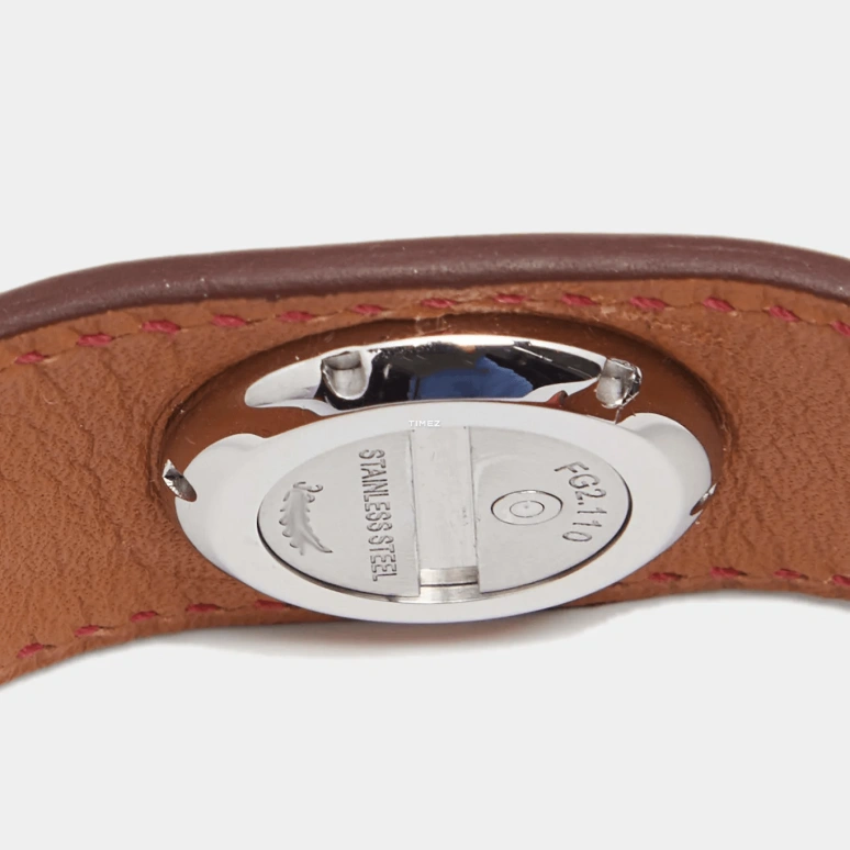 Hermès,Faubourg 19.50mm,19.50mm,Stainless Steel,White,Quartz,Sapphire,Silver,W042630WW00
