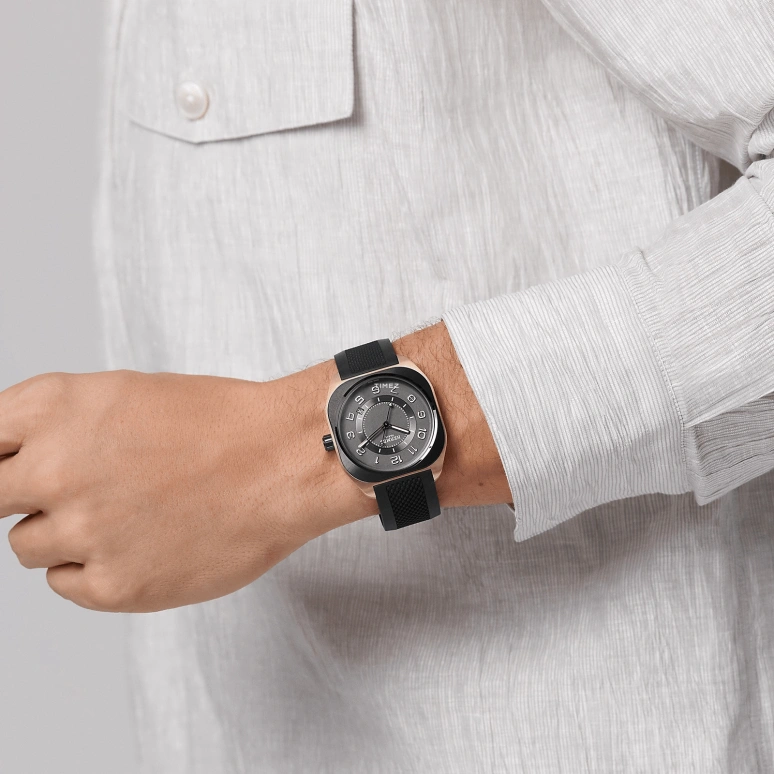 Hermès,H 42mm,42mm,Rose Gold,Ceramic,Black,Grey,Automatic,Day,50hours,W060124WW00