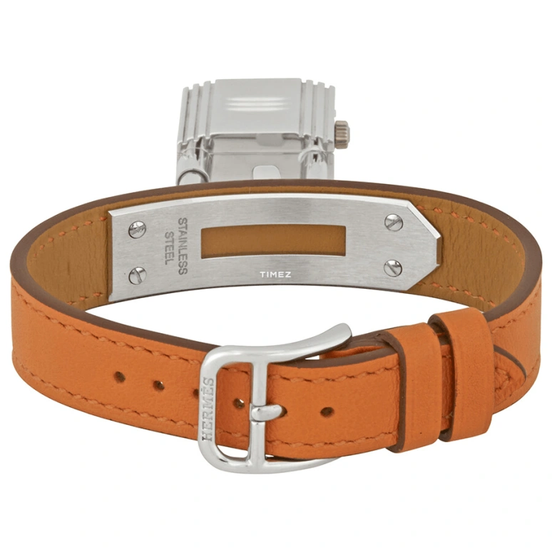 Hermès,Kelly 20x20mm,20x20mm,Stainless Steel,White,Quartz,Sapphire,Crystal Glass,Other,W025744WW00