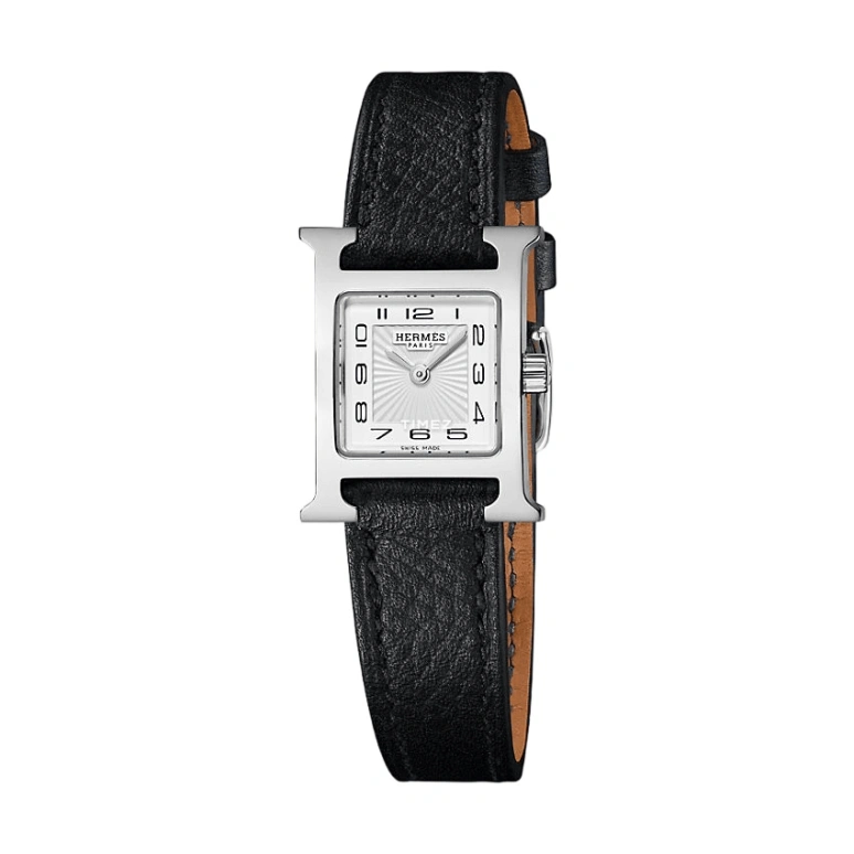 Hermès,Heure H 17.20x17.20mm,17.20x17.20mm,Stainless Steel,White,Quartz,Sapphire,Crystal Glass,Square,W037877WW00