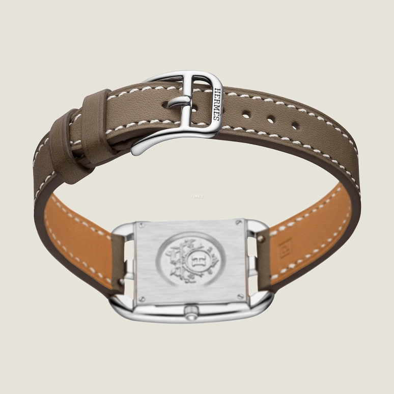 Hermès,Cape Cod 31x23mm,31x23mm,Stainless Steel,White,Quartz,Sapphire,Crystal Glass,Square,W044294WW00