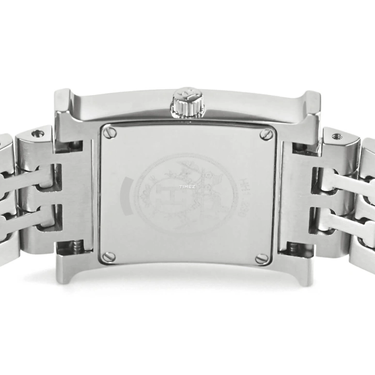 Hermès,H Hour 30x21mm,30x21mm,Stainless Steel,White,Quartz,Sapphire,Crystal Glass,Square,HH1,HH1.230.212/4804