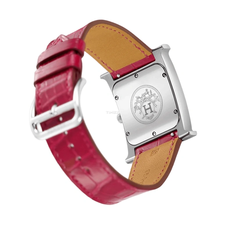 Hermès,Heure H 26x26mm,26x26mm,Stainless Steel,White,Quartz,Sapphire,Crystal Glass,Square,W036811WW00