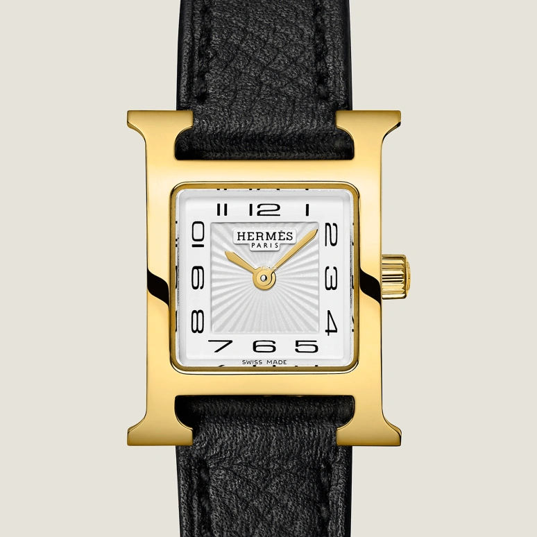 Hermès,Heure H 17.20mm,17.20mm,Stainless Steel,White,Quartz,Sapphire,Square,W037894WW00