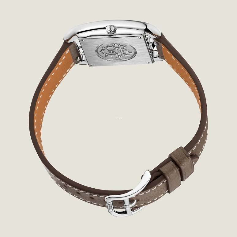 Hermès,Cape Cod 31x23mm,31x23mm,Stainless Steel,White,Quartz,Sapphire,Crystal Glass,Square,W044294WW00