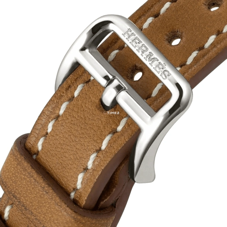 Hermès,Nantucket 20x27mm,20x27mm,Stainless Steel,White,Quartz,Sapphire,Crystal Glass,Rectangular,W042702WW00