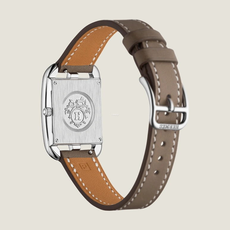 Hermès,Cape Cod 31x23mm,31x23mm,Stainless Steel,White,Quartz,Sapphire,Crystal Glass,Square,W044294WW00