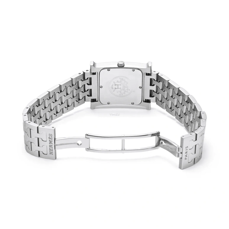 Hermès,H Hour 26mm,26mm,Stainless Steel,Silver White,Quartz,Sapphire,Crystal Glass,Square,HH1,HH1.510.260/4805