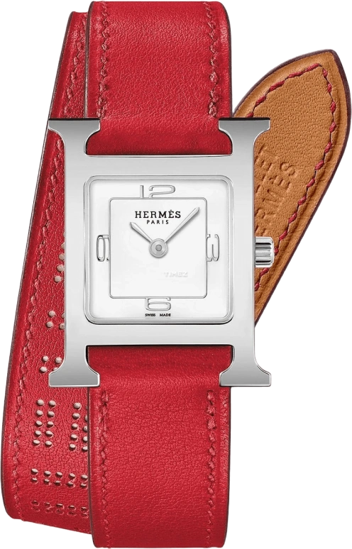 Hermès,Heure H 21x21mm,21x21mm,Stainless Steel,White,Quartz,Sapphire,Crystal Glass,Square,W049192WW00