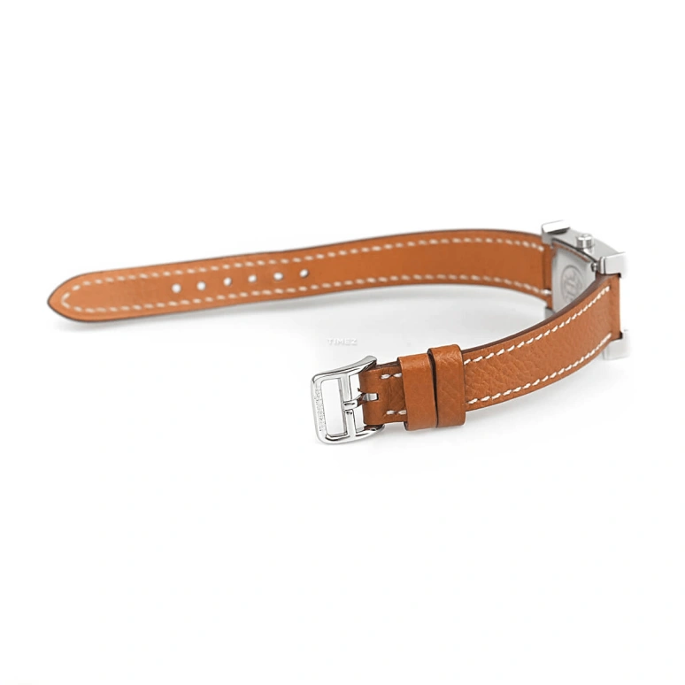 Hermès,H Hour 25x17mm,25x17mm,Stainless Steel,Silver White,Quartz,Sapphire,Crystal Glass,Square,HH1,HH1.110.260/UGO