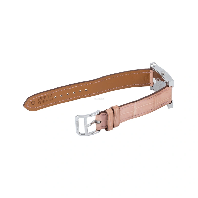 Hermès,H Hour 30x21mm,30x21mm,Stainless Steel,Silver White,Quartz,Sapphire,Crystal Glass,Square,HH1,HH1.210.283/MRP