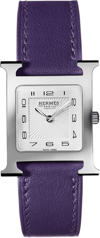 Hermès,Heure H 26x26mm,26x26mm,Stainless Steel,White,Quartz,Sapphire,Square,W036797WW00