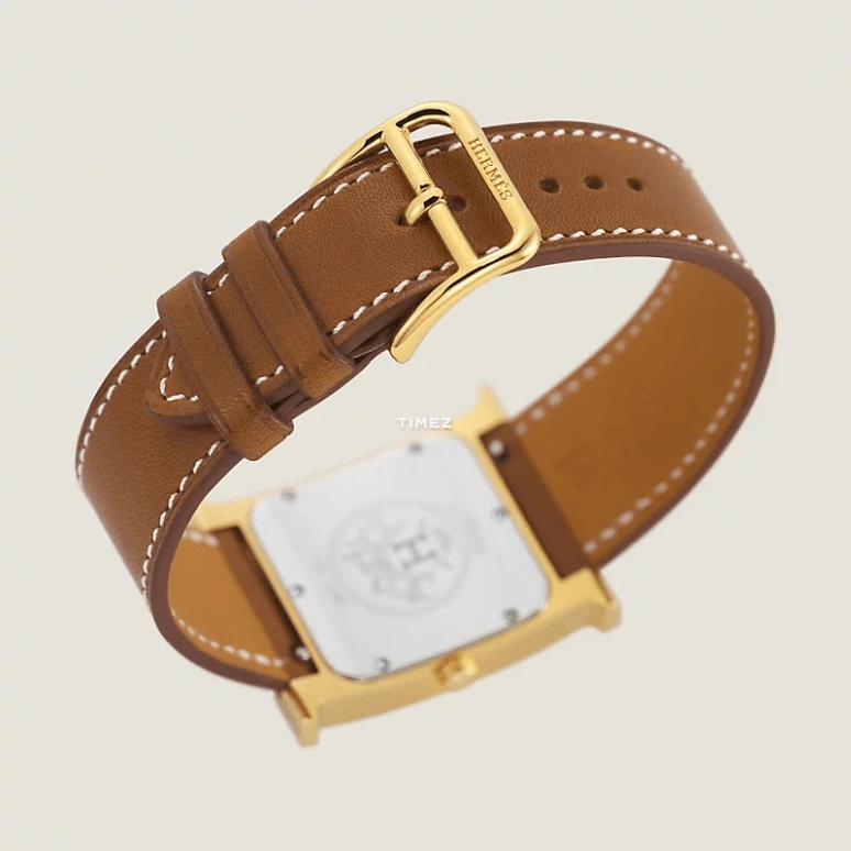 Hermès,Heure H 25x21mm,25x21mm,Stainless Steel,White,Quartz,Sapphire,Crystal Glass,Square,W036734WW00