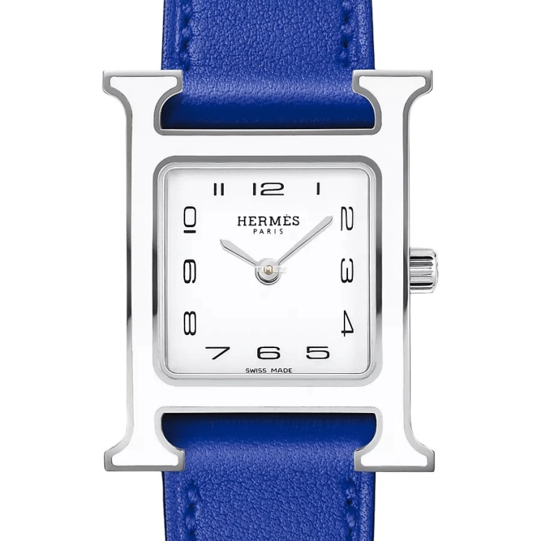 Hermès,Heure H 21x21mm,21x21mm,Stainless Steel,White,Quartz,Sapphire,Crystal Glass,Square,W044905WW00