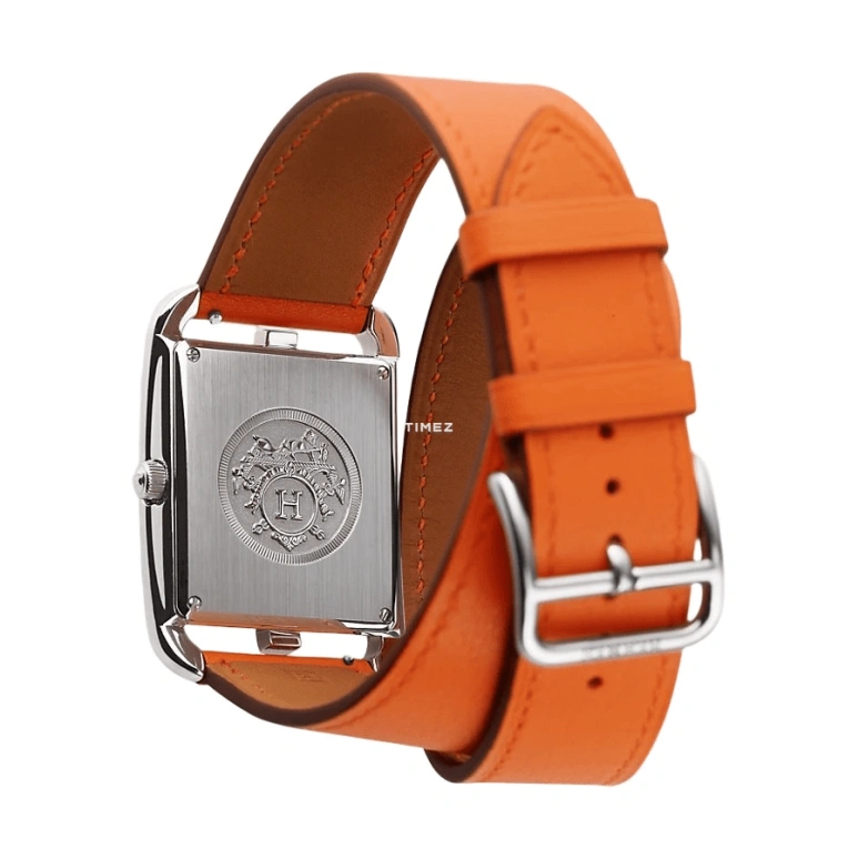 Hermès,Cape Cod 29x29mm,29x29mm,Stainless Steel,White,Quartz,Day,Sapphire,Crystal Glass,W043665WW00