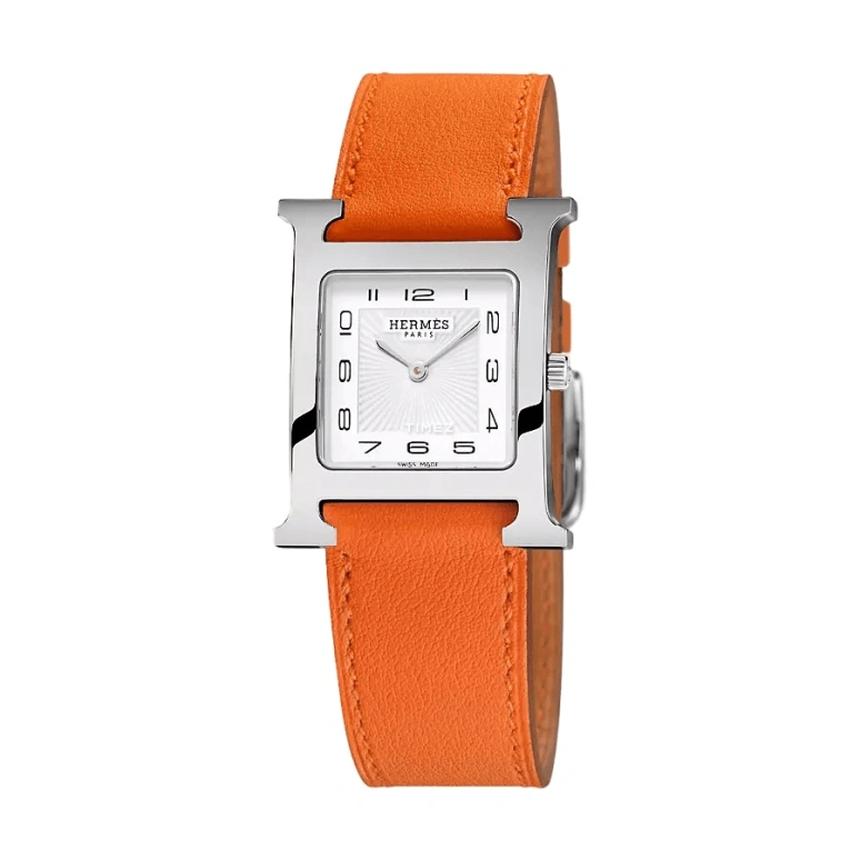 Hermès,Heure H 26x26mm,26x26mm,Stainless Steel,White,Quartz,Sapphire,Crystal Glass,Square,W036794WW00