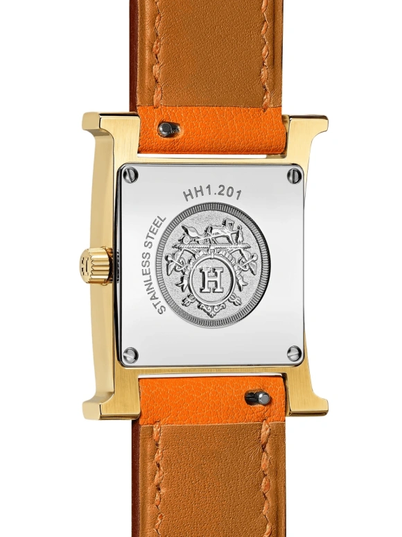 Hermès,Heure H 21x21mm,21x21mm,Stainless Steel,White,Quartz,Sapphire,Square,W036736WW00