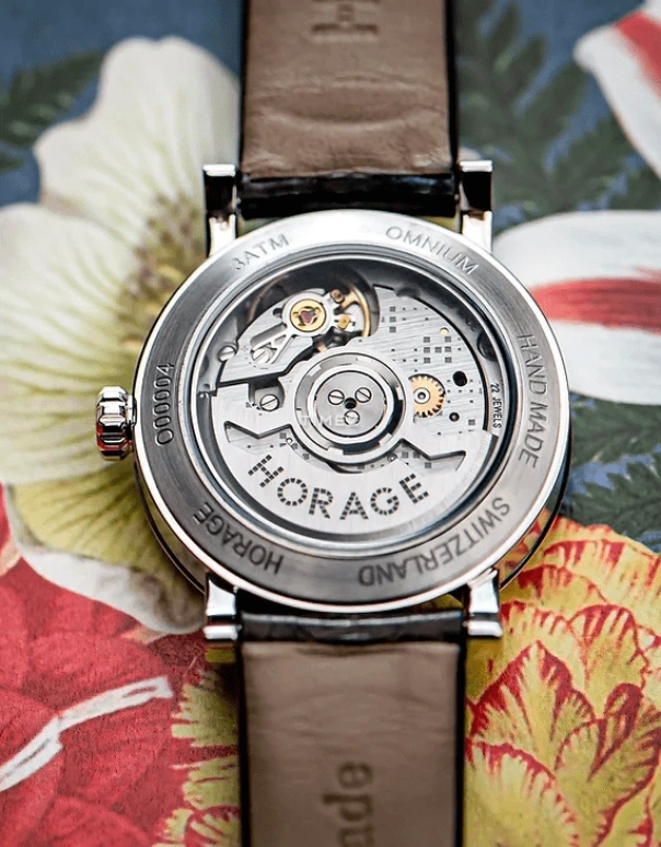 Horage,Omnium 32mm,32mm,Stainless Steel,Stainless Steel,White,Automatic,Day,Sapphire,Crystal Glass,006,006-ss-b-001