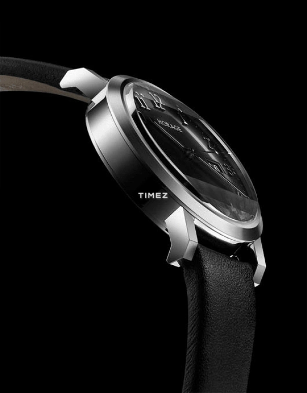 Horage,Omnium 40mm,40mm,Stainless Steel,Stainless Steel,Black,Automatic,Day,Sapphire,Crystal Glass,005,005-ss-s-003