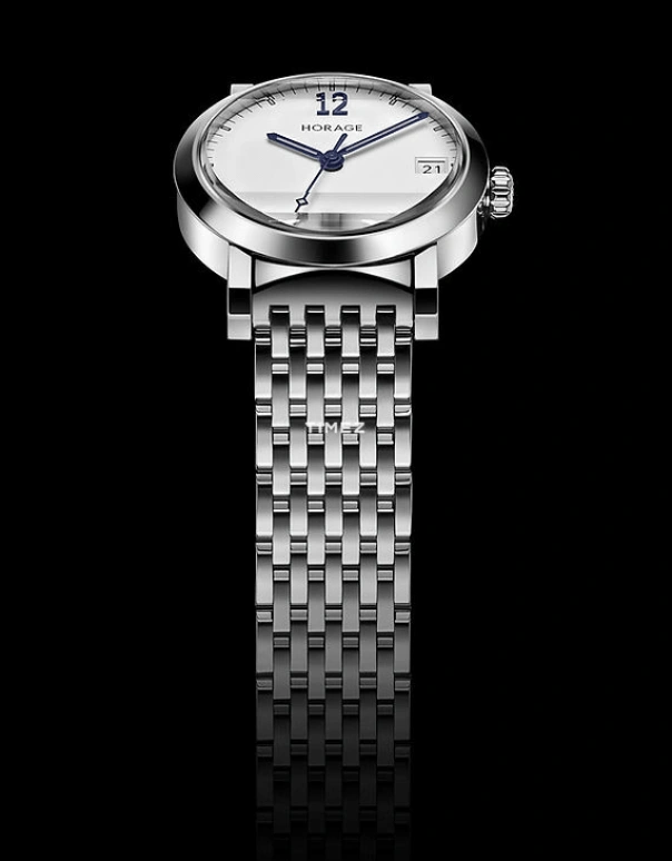 Horage,Omnium 32mm,32mm,Stainless Steel,Stainless Steel,White,Automatic,Day,Sapphire,Crystal Glass,006,006-ss-b-001