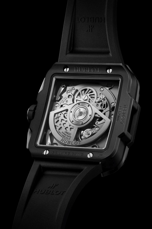 Hublot,Square Bang 42mm,42mm,Ceramic,Skeleton,Chronograph,Day,Flyback,821,821.CI.0170.RX