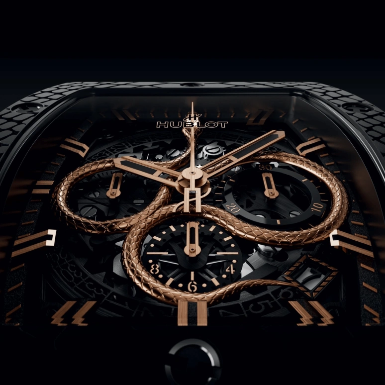 Hublot,Spirit of Big Bang 42mm,42mm,Ceramic,Black,Rose Gold,Automatic,Chronograph,Day,snake,642,642.CI.0180.RX.CNY25