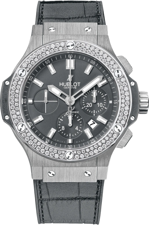 Hublot,Other 44mm,44mm,Stainless Steel,Gunmetal Gray,Sapphire,Crystal Glass,Round,301,301.ST.5020.GR.1104