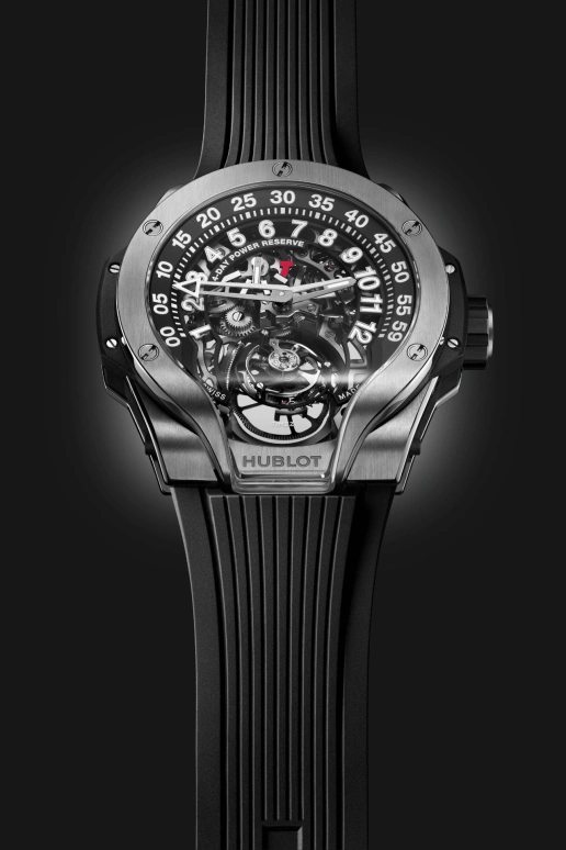 Hublot,MP 44mm,44mm,Titanium Gold,Black,Handwound,Power Reserve Indicator,Tourbillon,Retrograde,913,913.NX.1170.RX