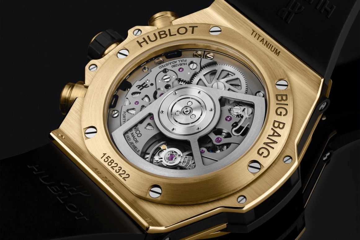 Hublot,Big Bang 42mm,42mm,Yellow Gold,Black,Automatic,72hours,In-house Caliber,441,441.VX.1131.RX