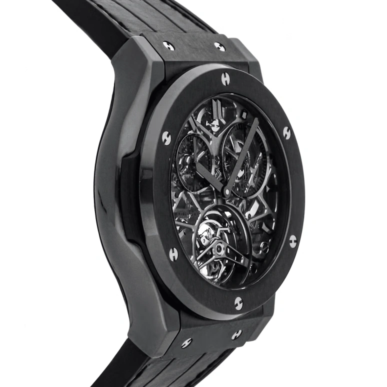 Hublot,Classic Fusion 45mm,45mm,Ceramic,Grey,Automatic,Chronograph,Tourbillon,506,506.CM.0140.LR