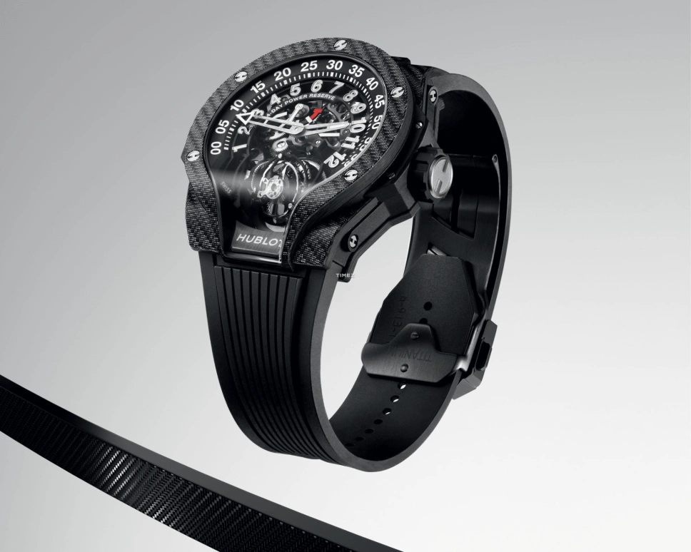 Hublot,MP 44mm,44mm,Carbon,Black,Skeleton,Handwound,Power Reserve Indicator,Tourbillon,913,913.YT.1170.RX