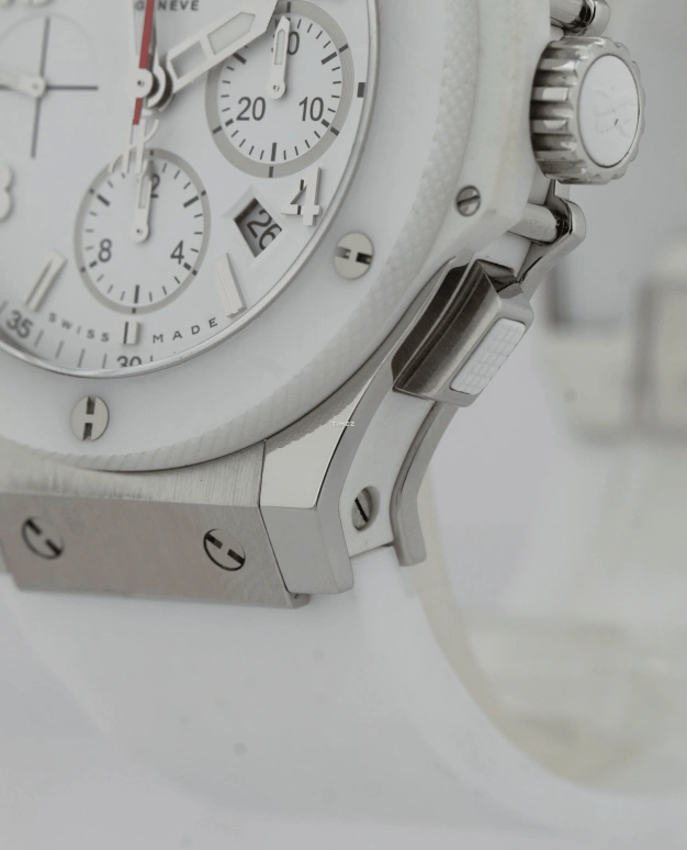 Hublot,Other 44mm,44mm,Stainless Steel,White,Automatic,Chronograph,Day,301,301.SE.230.RW