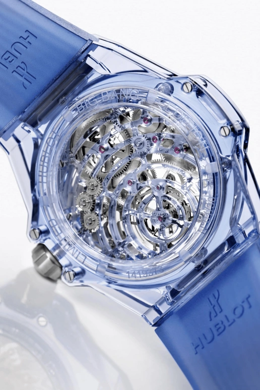 Hublot,Big Bang 45mm,45mm,Sapphire,Skeleton,Blue,Handwound,115hours,In-house Caliber,405,405.JL.0120.RT