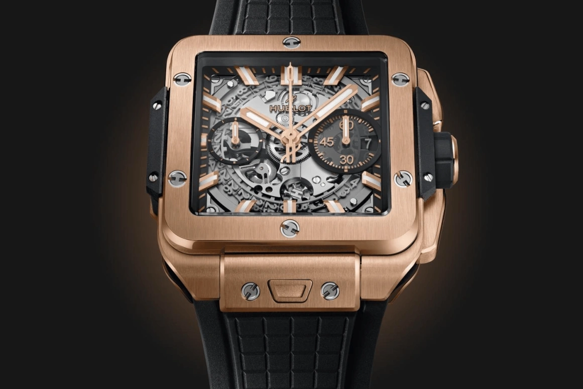 Hublot,Square Bang 42mm,42mm,KING GOLD,Automatic,72hours,In-house Caliber,821,821.OX.0180.RX