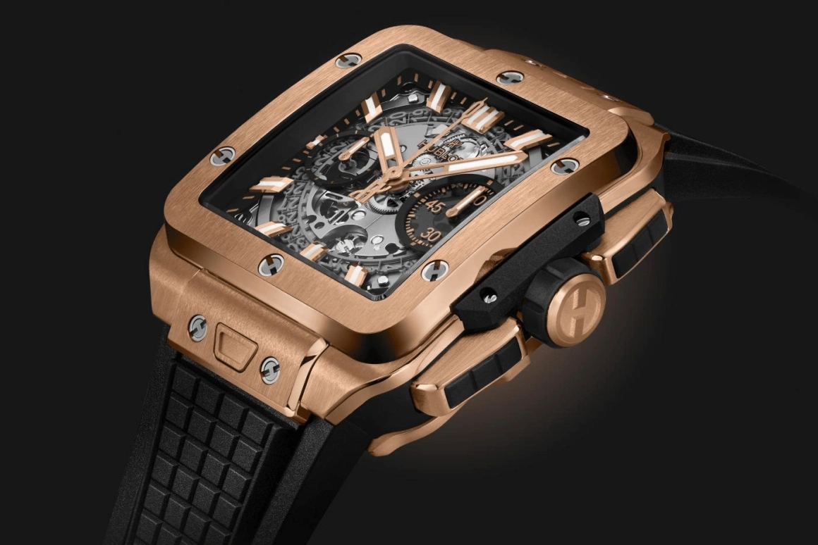 Hublot,Square Bang 42mm,42mm,KING GOLD,Automatic,72hours,In-house Caliber,821,821.OX.0180.RX
