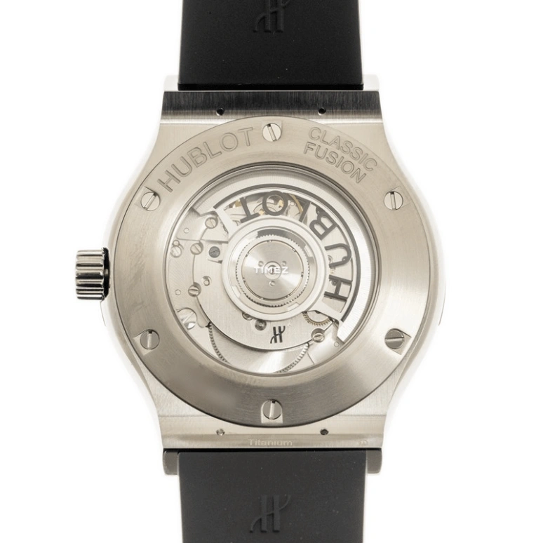 Hublot,Classic Fusion 42mm,42mm,Titanium,Black,Automatic,Day,Sapphire,Crystal Glass,542,542.NX.1171.RX.1104