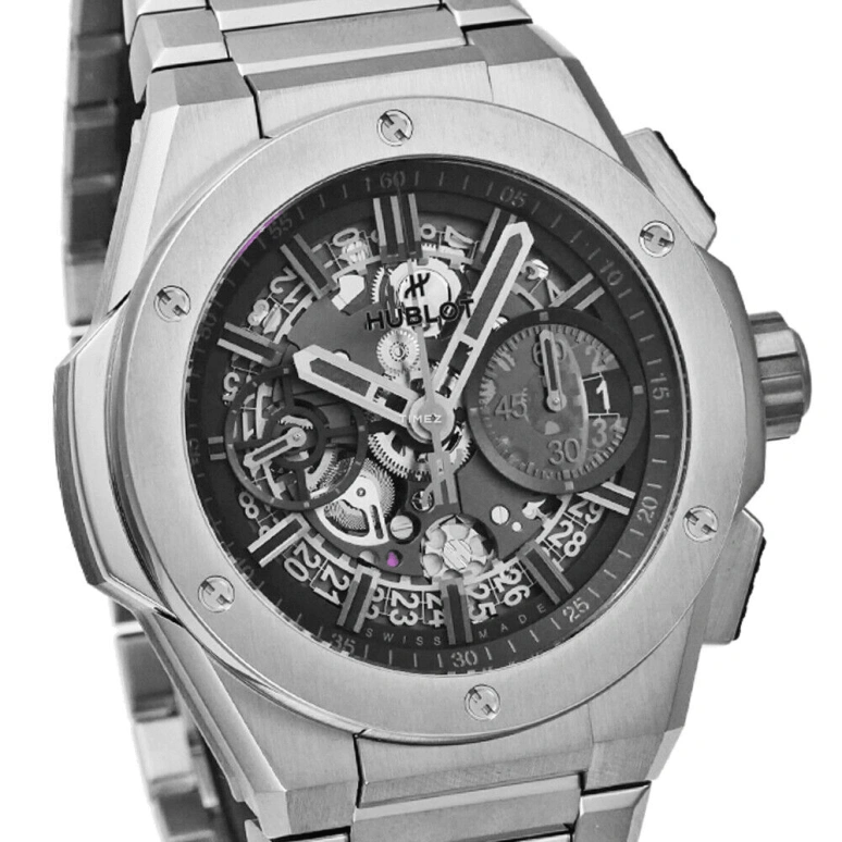 Hublot,Big Bang 42mm,42mm,Titanium,Skeleton,Automatic,Day,Sapphire,451,451.NX.1140.NX.YOS