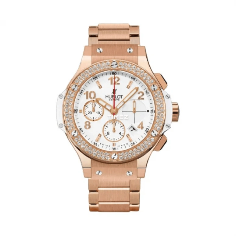 Hublot,Big Bang 41mm,41mm,Rose Gold,White,Automatic,Chronograph,Day,341,341.PE.2010.PE.1104