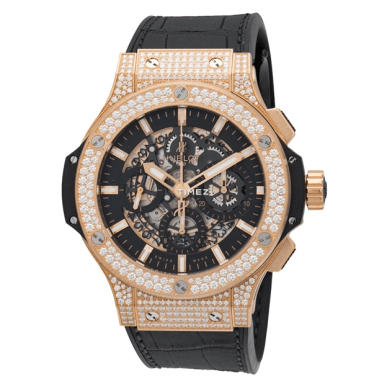 Hublot,Big Bang 44mm,44mm,Rose Gold,Black,Automatic,Chronograph,Day,311,311.PX.1180.GR.1704