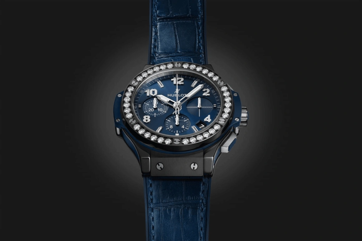 Hublot,Big Bang 41mm,41mm,Ceramic,Stainless Steel,Blue,Automatic,Chronograph,Date,341,341.CM.7170.LR.1204