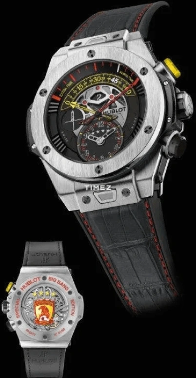 Hublot,Big Bang 45.50mm,45.50mm,Titanium Gold,Black,Automatic,Chronograph,In-house Caliber,413,413.NX.1137.LR.FCZ15